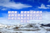 除四害：鼠類傳播疾病奪走的生命據(jù)專家估計超過歷史上所有戰(zhàn)役死亡人數(shù)的總和