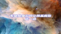 專業除蟲公司讓跳蚤離你遠一點