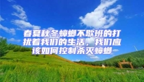 春夏秋冬蟑螂不歇班的打擾著我們的生活,我們應該如何控制殺滅蟑螂