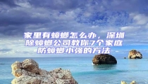 家里有蟑螂怎么辦,深圳除蟑螂公司教你7個家庭防蟑螂小強的方法