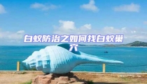 白蟻防治之如何找白蟻巢穴