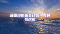 蟑螂排泄物會讓鼻子有過敏反應