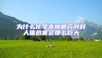 為什么化學殺蟑螂藥劑對人體危害會那么巨大