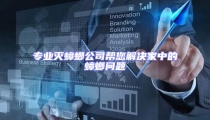專業滅蟑螂公司幫您解決家中的蟑螂問題