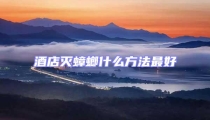 酒店滅蟑螂什么方法最好