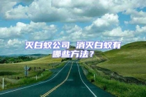 滅白蟻公司 消滅白蟻有哪些方法？