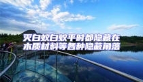 滅白蟻白蟻平時都隱藏在木質材料等各種隱蔽角落