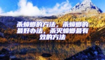 殺蟑螂的方法,殺蟑螂的最好辦法,殺滅蟑螂最有效的方法