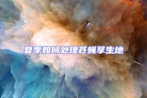 夏季如何處理蒼蠅孳生地