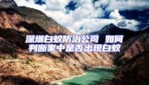深圳白蟻防治公司 如何判斷家中是否出現(xiàn)白蟻