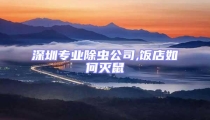 深圳專業除蟲公司,飯店如何滅鼠