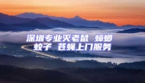 深圳專業滅老鼠 蟑螂 蚊子 蒼蠅上門服務