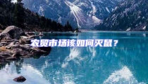 農貿市場該如何滅鼠?