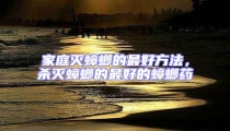 家庭滅蟑螂的最好方法,殺滅蟑螂的最好的蟑螂藥