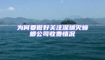 為何要做好關注深圳滅蟑螂公司收費情況