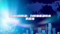 深圳白蟻防治:白蟻是喜濕怕水的昆蟲