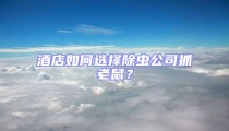 酒店如何選擇除蟲公司抓老鼠?