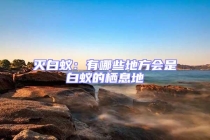 滅白蟻：有哪些地方會(huì)是白蟻的棲息地