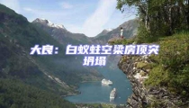 大良:白蟻蛀空梁房頂突坍塌