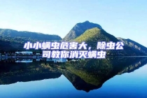 小小螨蟲危害大，除蟲公司教你消滅螨蟲