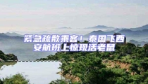 緊急疏散乘客!泰國飛西安航班上驚現(xiàn)活老鼠