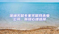 深圳滅鼠專家滅鼠找殺蟲公司,你放心地選擇