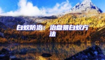 白蟻防治:治盤景白蟻方法