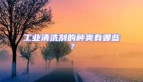 工業(yè)清洗劑的種類有哪些?