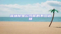 深圳除蟲公司你的不二選擇