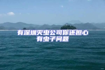 有深圳滅蟲公司你還擔(dān)心有蟲子問題