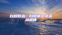 白蟻防治:白蟻常識及活動規律