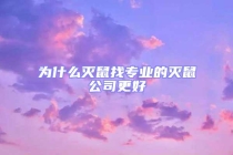 為什么滅鼠找專業的滅鼠公司更好