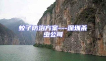 蚊子防治方案---深圳殺蟲公司