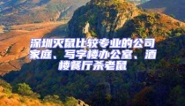 深圳滅鼠比較專業(yè)的公司家庭、寫字樓辦公室、酒樓餐廳殺老鼠