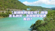 【深圳除臭蟲公司】臭蟲怎么消滅,怎樣除臭蟲更有效?