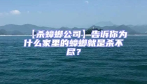 【殺蟑螂公司】告訴你為什么家里的蟑螂就是殺不盡?