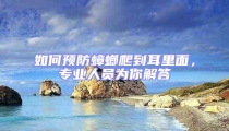 如何預防蟑螂爬到耳里面,專業人員為你解答