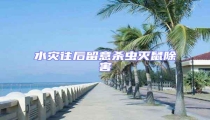 水災往后留意殺蟲滅鼠除害