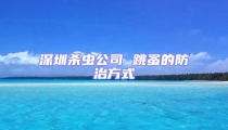 深圳殺蟲公司 跳蚤的防治方式