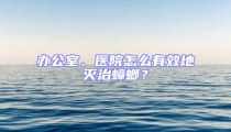 辦公室、醫院怎么有效地滅治蟑螂?